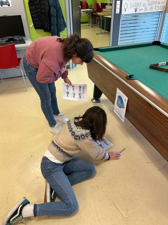 Los alumnos y las alumnas de Bizilabe de Abanto-Zierbena también han celebrado el 11 de febrero