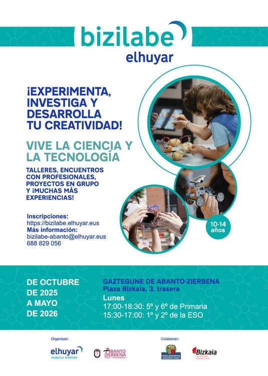 Taller anual 'Inventa y experimenta' en Bizilabe de Abanto-Zierbena Taller anual 'Inventa y experimenta' en Bizilabe de Abanto-Zierbena