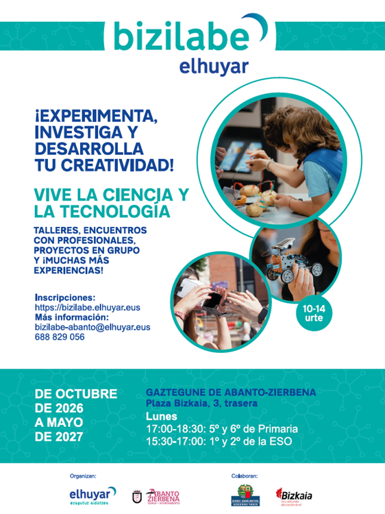 Taller anual 'Inventa y experimenta' en Bizilabe de Abanto-Zierbena