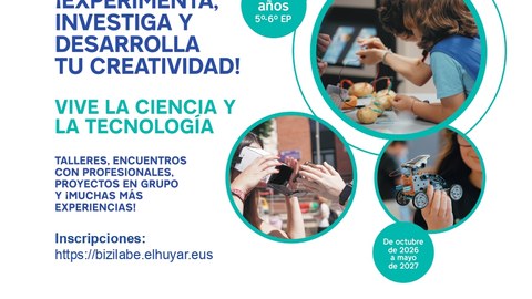 Bizilabe de Beasain: programa anual ¡Inventa y experimenta en Bizilabe!