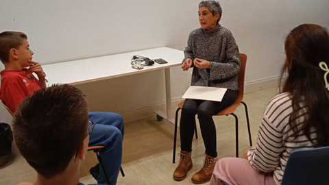 Jóvenes de Bizilabe reciben la visita de profesionales STEM de Bilbao