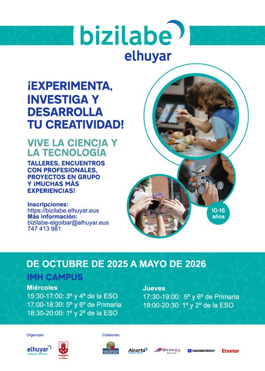 Programa anual ¡Inventa y experimenta en Bizilabe! Programa anual ¡Inventa y experimenta en Bizilabe!