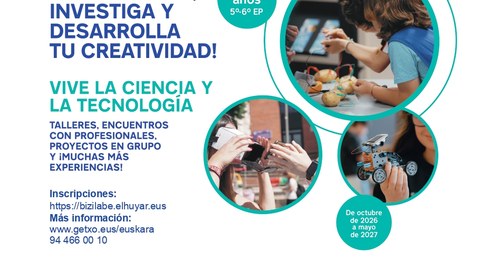 Bizilabe de Getxo: programa anual ¡Inventa y experimenta en Bizilabe!
