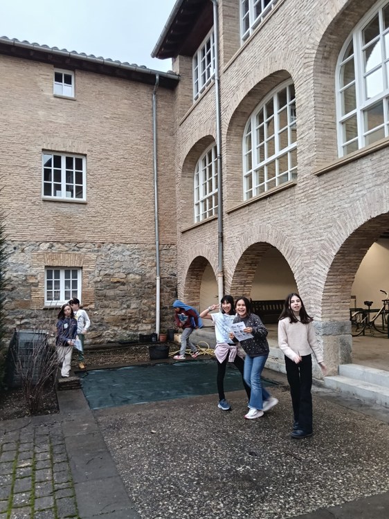 Los alumnos y las alumnas de Bizilabe de Pamplona también han celebrado el 11 de febrero