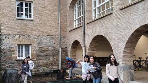 Los alumnos y las alumnas de Bizilabe de Pamplona también han celebrado el 11 de febrero