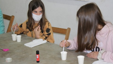 Experiencias científicas para jóvenes de Aduna el pasado sábado