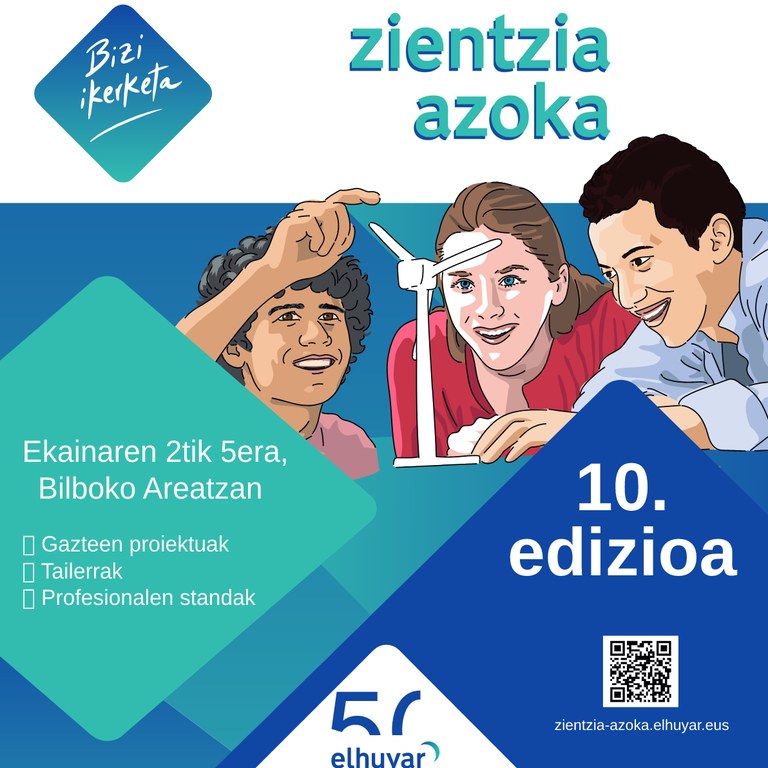 Bizilabeko gazteak Elhuyar Zientzia Azokan Bizilabeko gazteak Elhuyar Zientzia Azokan