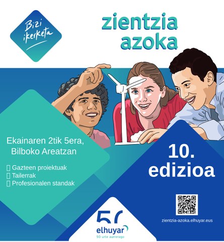Bizilabeko gazteak Elhuyar Zientzia Azokan Bizilabeko gazteak Elhuyar Zientzia Azokan