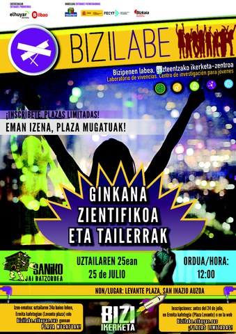 EMAN IZENA! San Inazioko jaietan ginkana zientifikoa eta tailerrak EMAN IZENA! San Inazioko jaietan ginkana zientifikoa eta tailerrak