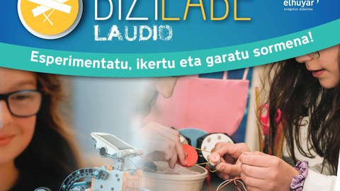 'Izan ikertzaile asmatzaile' ikasturteko tailerra Bizilabe Laudion 'Izan ikertzaile asmatzaile' ikasturteko tailerra Bizilabe Laudion
